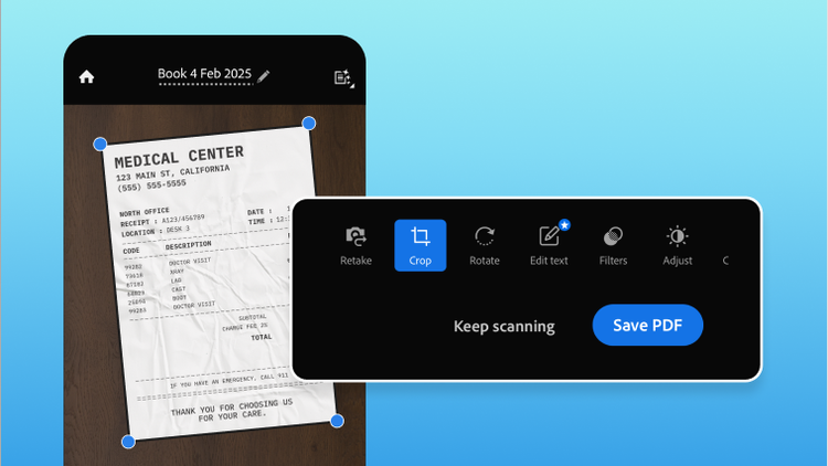 Capture documents with ease using your mobile device, transforming paper into digital formats instantly and effortlessly.