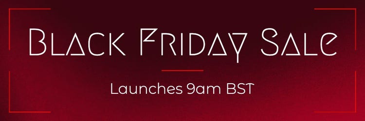 Red & White Black Friday Sale Launch Email Header