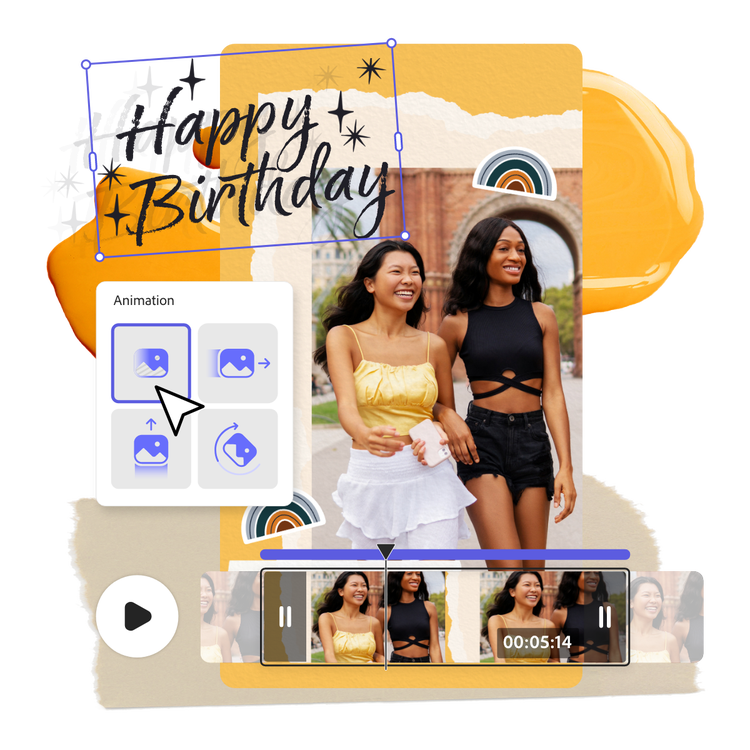 Free Online Birthday Video Maker Adobe Express India