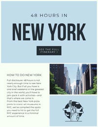 Blue and White New York Newsletter Newsletter Examples