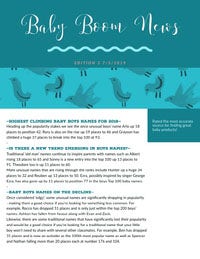 Turquoise Illustrated Parenthood Newsletter Graphic Newsletter Examples