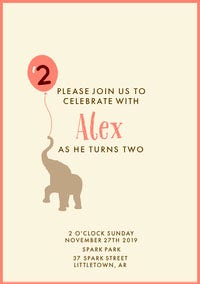 Pink and Green Birthday Party Invitation Birthday Design