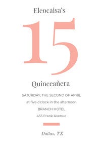 Orange Quinceanera Birthday Invitation Card Birthday Design
