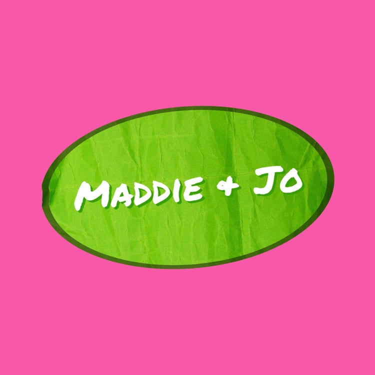 Bright Green and Pink Sticker Product Logo