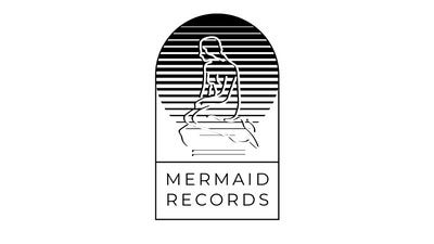 Grey and Black Mermaid Records Facebook Page Cover Logo Ideas