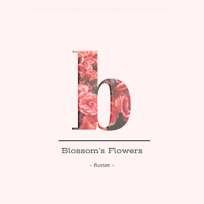 Florist Logo Instagram Post with Large Letter Logo Ideas