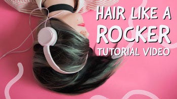 White and Pink Hair Style Youtube Tutorial YouTube Image Sizes