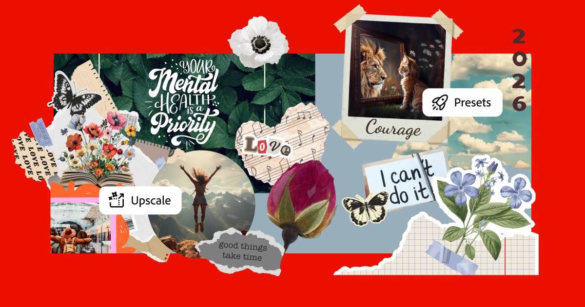 Digital vision board maker | Adobe Firefly