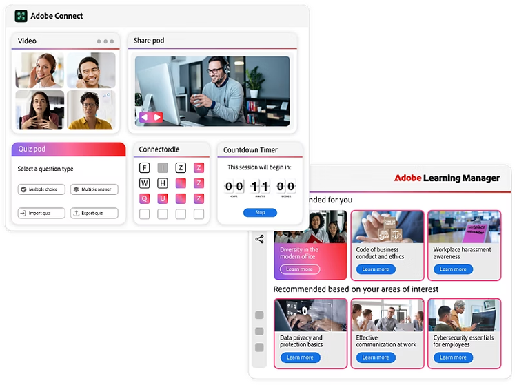 Blended learning with Adobe Connect and Adobe Learning Manager