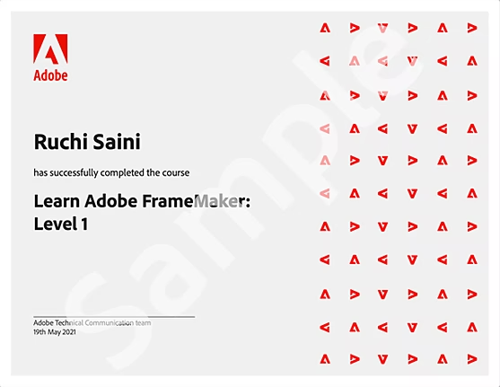 Online training for Adobe FrameMaker
