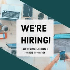 Teal Tech Desk Open Position Instagram Square Now Hiring Poster