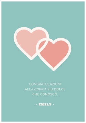 sweetest couple congratulations cards Biglietto per San Valentino