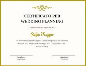 Sofia Maggio Certificato