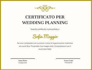 Sofia Maggio Certificato