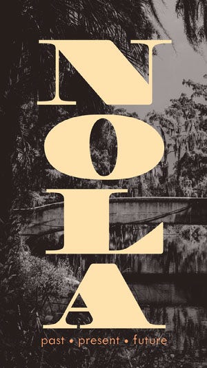 Retro New Orleans Louisiana Travel and Tourism Instagram Story 50 caratteri moderni