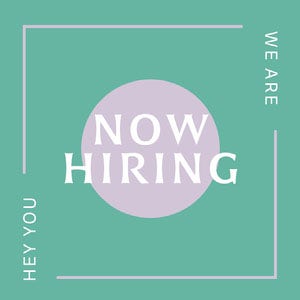 Blue and White Job Offer Ad Instagram Post 50 caratteri moderni