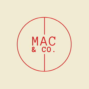 Cream & Red Circle Monogram Logo I migliori caratteri per il tuo logo 