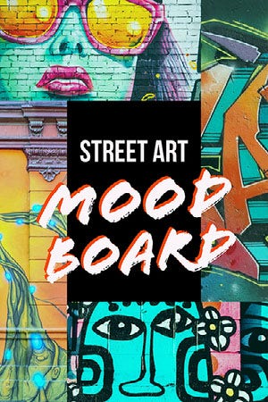 Colorful Street Art Collage Pinterest Post 50 caratteri moderni