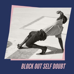 Blue, Pink, Black and White Motivation Quote Instagram Post 50 caratteri moderni