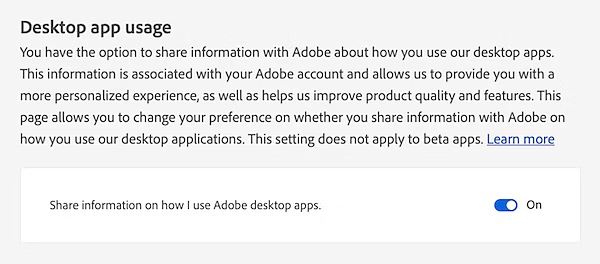 Utilizzo dell'app desktop