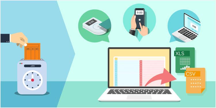 紙のタイムカードをオンライン勤怠管理ツールに切り替えることもペーパーレス化の一例