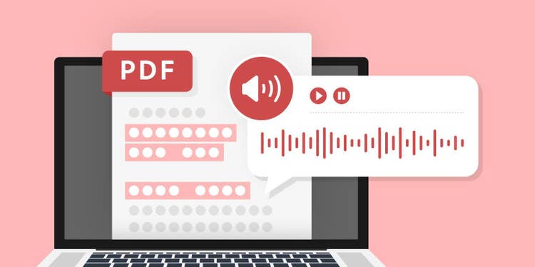 PDFの音声読み上げのイメージ