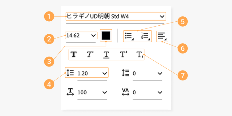 「編集」パネルから利用できるPDFの文字編集でよく使われる機能一覧