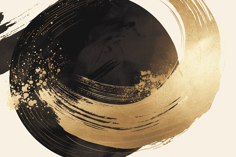 背景に使いやすい、黒と金の上品な背景素材