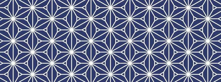 桔梗麻の葉（ききょうあさのは）文様