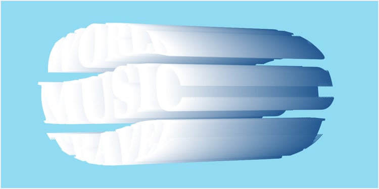 「白い文字」＞「暗い文字」の順にクリックすると、それぞれの文字がブレンドされ影ができる