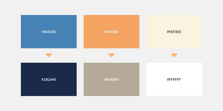 配色変更のイメージ。カジュアルカラー2からラグジュアリーカラー3に変更