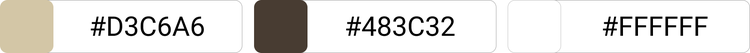 [#D3C6A6]×[#483C32]×[#FFFFFF]