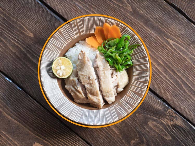 補助線付きの「日の丸構図」の例