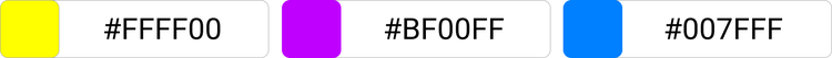 [#FFFF00]×[#BF00FF]×[#007FFF]