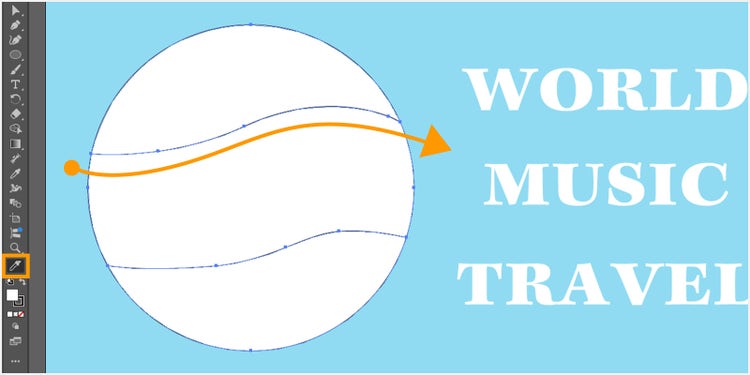 クリックしながら切りたい箇所をなぞることで、円を分割することができる
