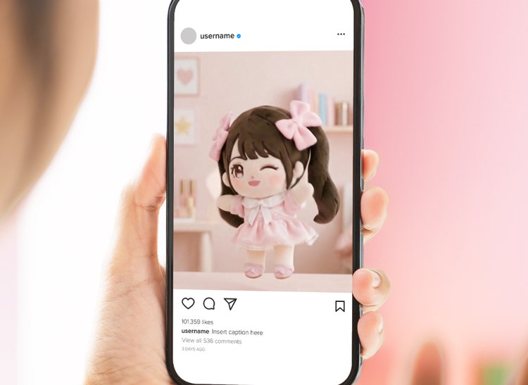 推しのぬいぐるみ写真に、Fireflyで動きをつけるビジュアル
