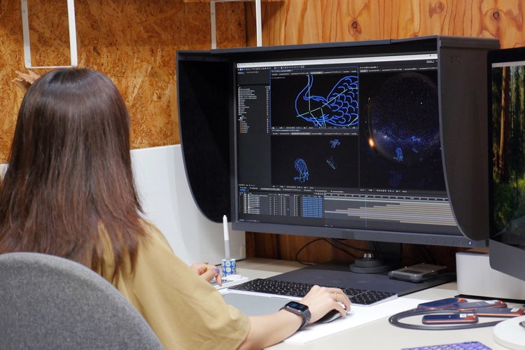 After Effectsでプラネタリウムの映像を編集