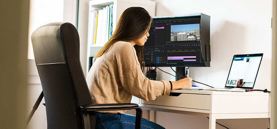 動画編集におすすめのノートパソコン | Adobe