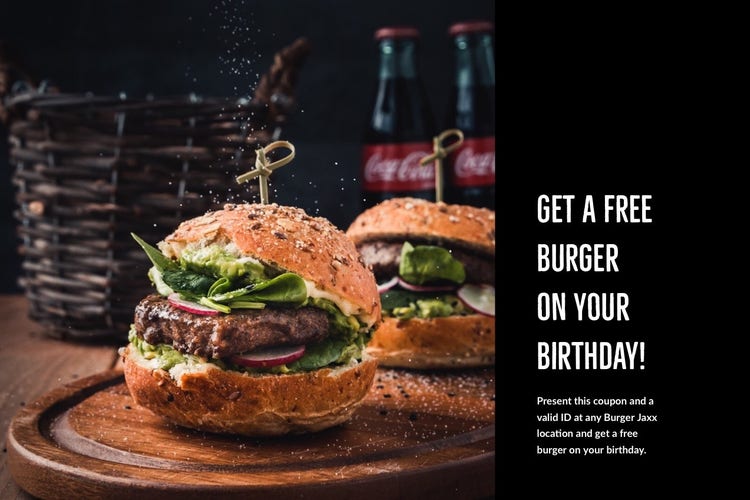 Black With Fresh Burgers Bar Flyer