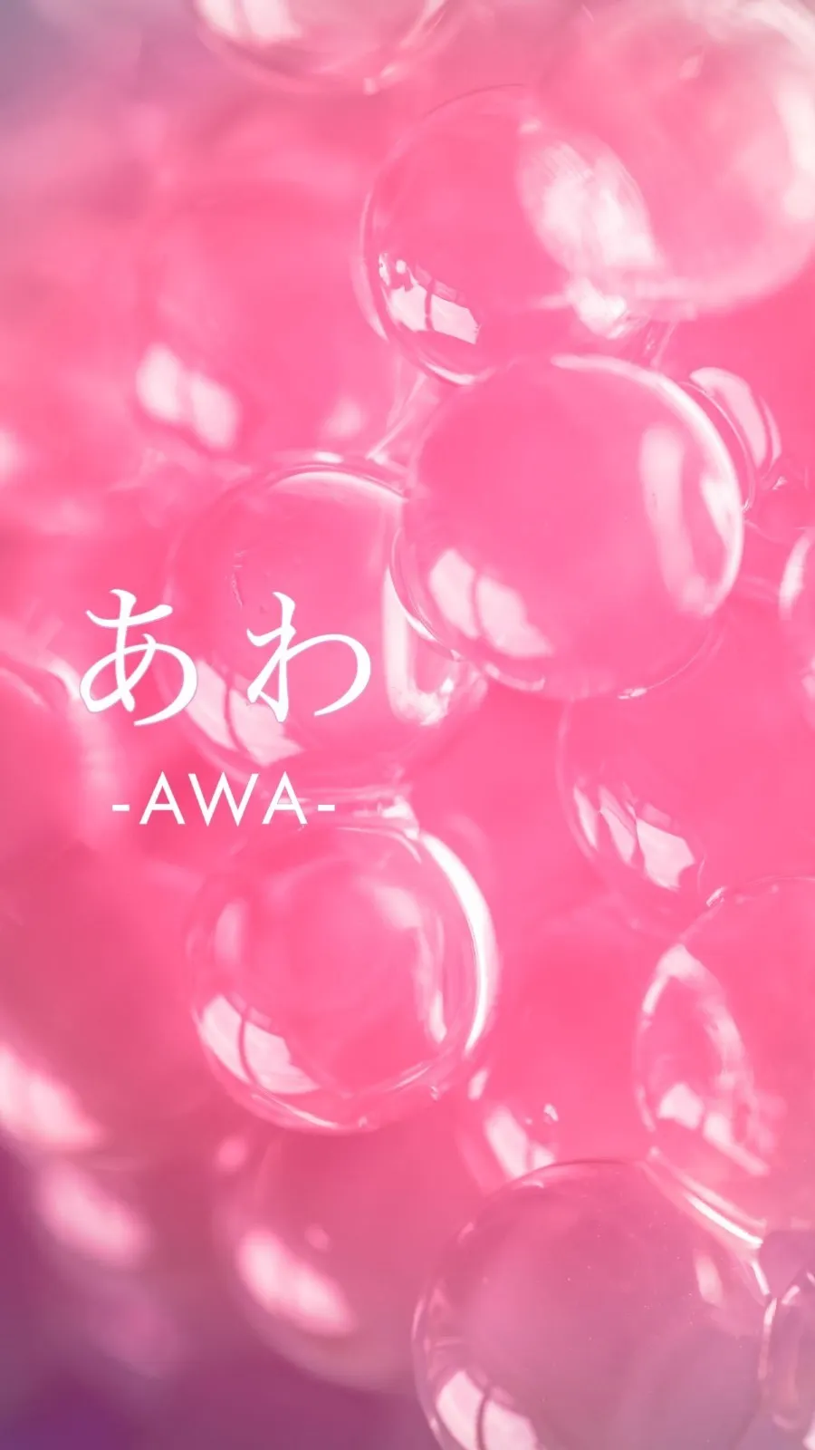 Bobble pink Awa illustration