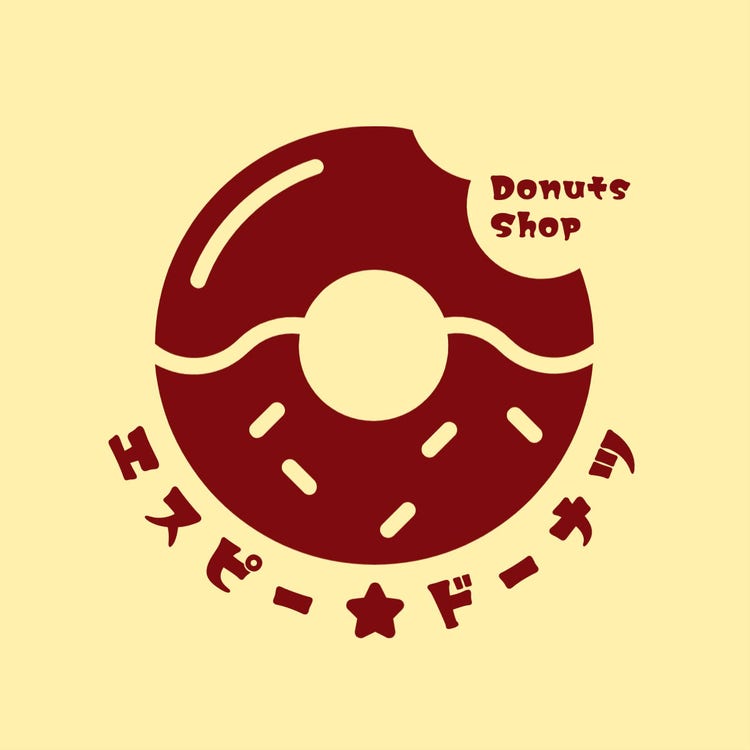 Donuts Shop circle logo
