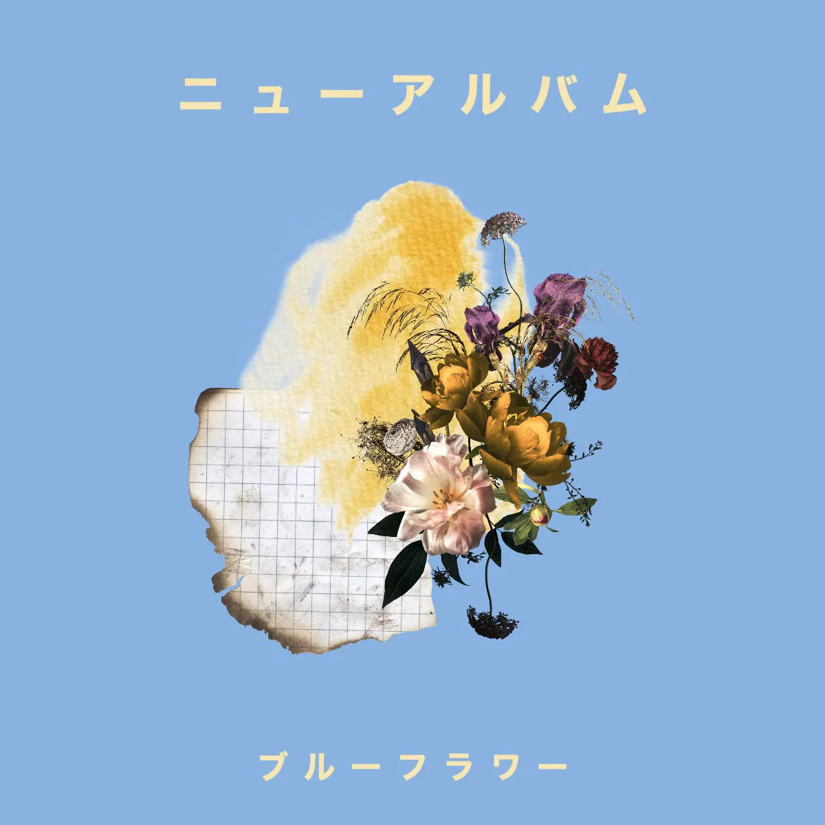 Blue flower album cover