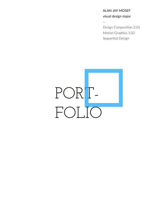 Blue and White Geometric Graphic Designer Portfolio Cover