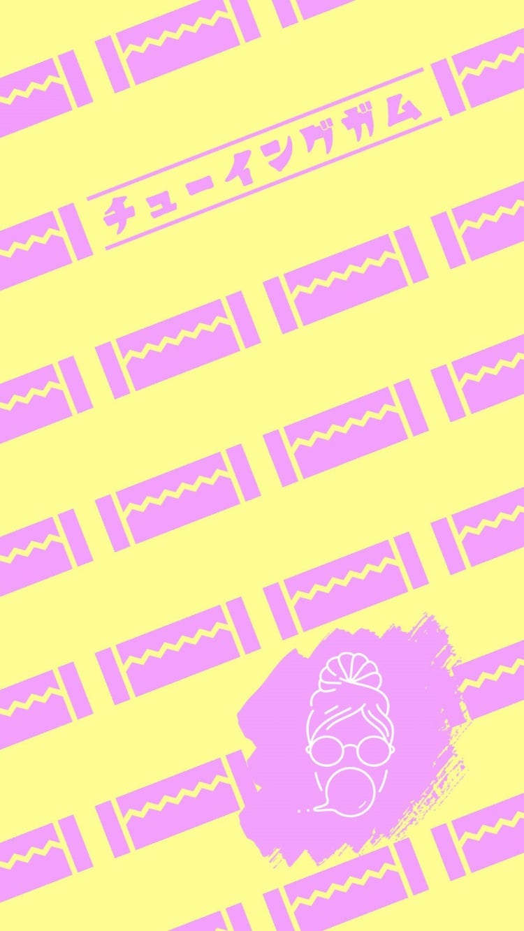 Pink chewing gum wallpaper mobile