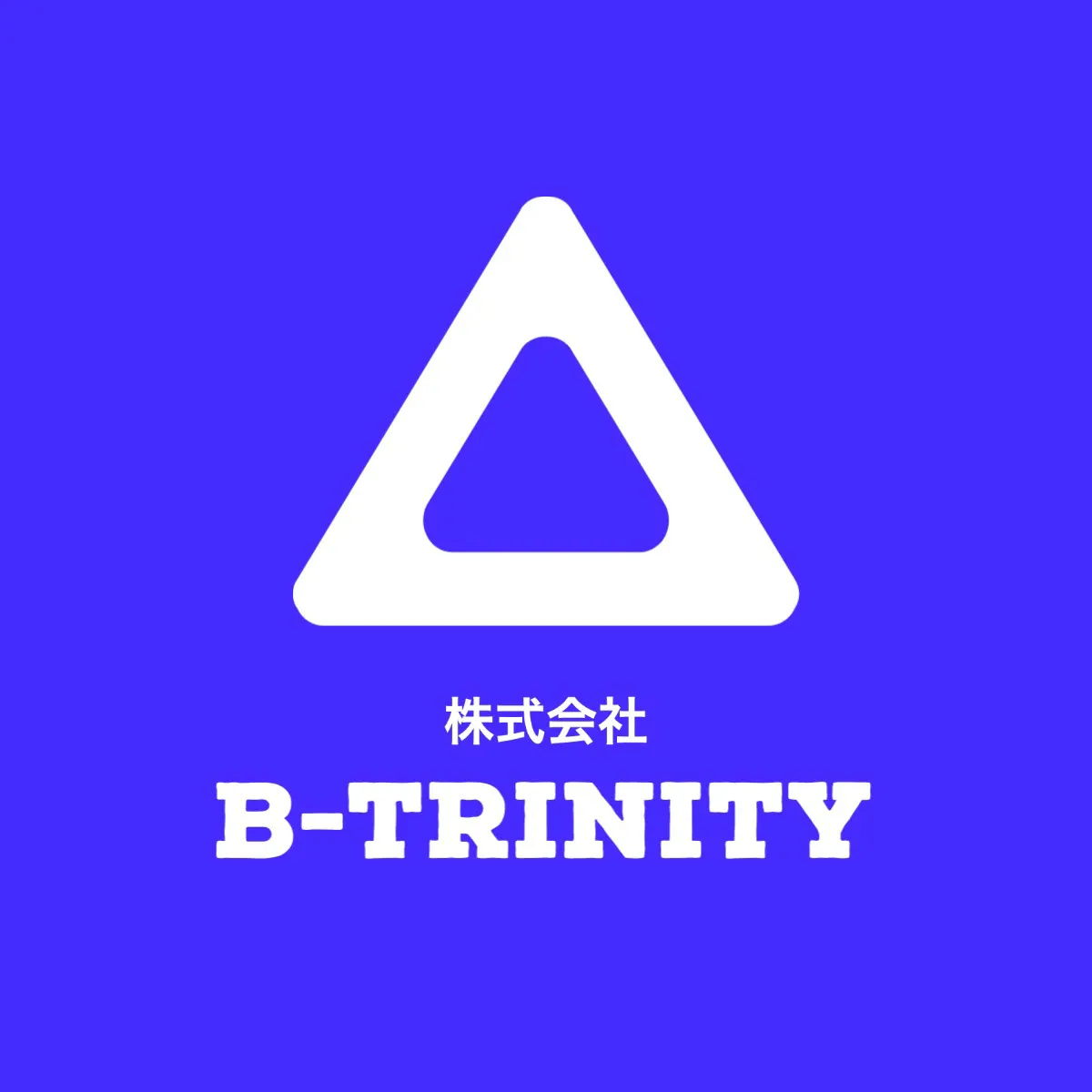 Blue triangle logo