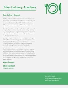 Green and Grey Professional Letter Letter