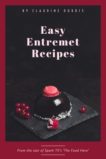 Black and Claret Entremet Recipe Book Cover