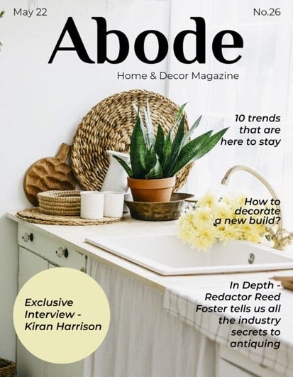 Black & White Home Decor Magazine Cover