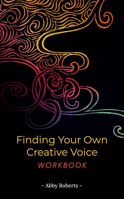 Black Multi Color Swirl Finding Your Creative Voice Workbook