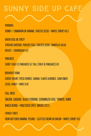 カフェメニューテンプレート 無料でデザインを作成 Adobe Express